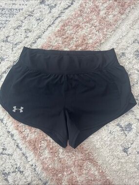 Under Armour Black Women's Under Armour Fly-By Shorts  Athletic Running Shorts